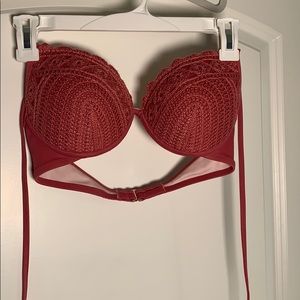 Pink Crochet Bikini top